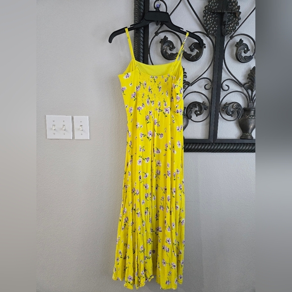 Zara Yellow Floral Maxi Dress - Picture 8 of 12